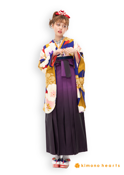 ハカマニ ハカマ IN-2：ぼかし紫 の袴